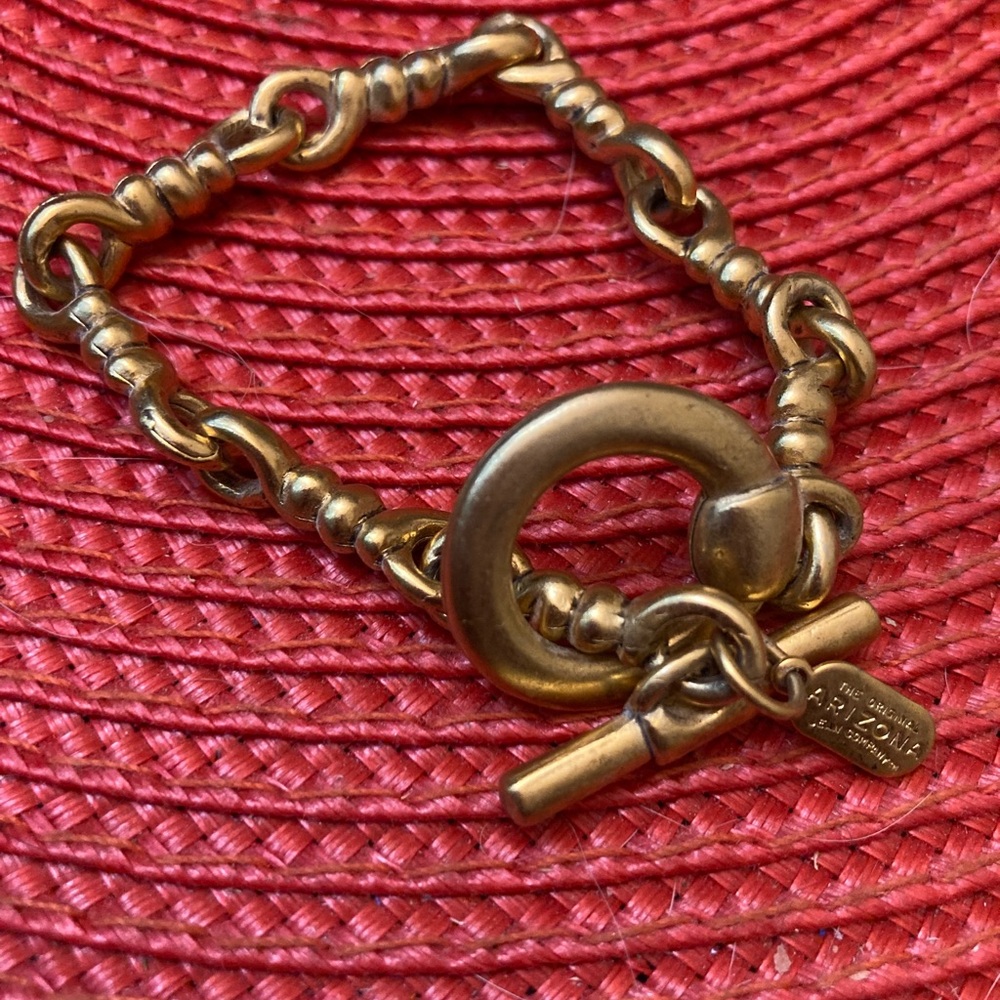 Bundle 5, get 20% off - Gold-Tone Chain Bracelet with Toggle Clasp
